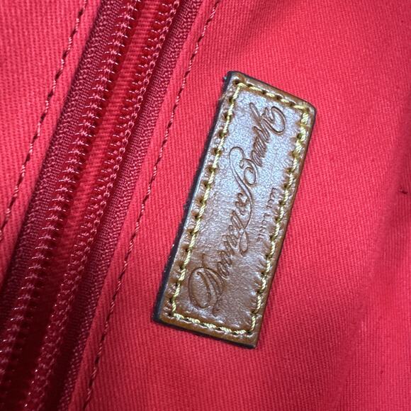 Dooney & Bourke Shopper Tote Nylon & Leather Grey Large Getaway Bag - Picture 13 of 15